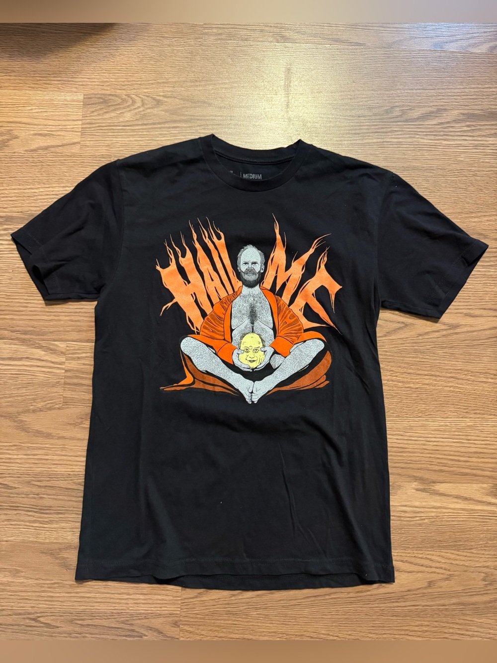 Men's Mr. Z Tee from Last Podcast on the Left featuring a "HAIL ME" graphic
